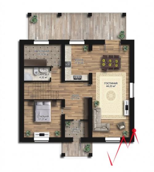 Пример благородной и сдержанной классики. 01