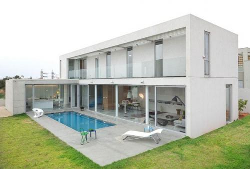 Бетонная крепость и стеклянный дом в едином проекте архитектора Itay Gershi. 08 Бетонная крепость и стеклянный дом в едином проекте архитектора Itay Gershi. 08