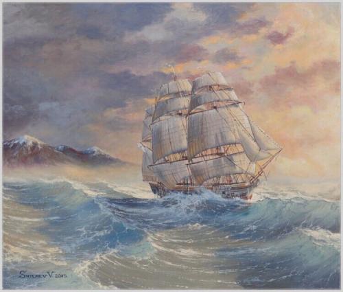 Валерий Иванович шиляев - живописец, график, маринист, портретист, автор картин на военно-морскую историческую тему. 09