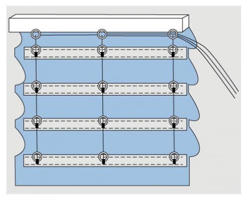Как сшить римские шторы - пошаговое руководство. 08