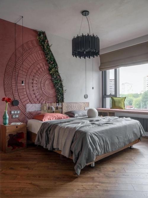 Реализованный интерьер квартиры с восточными мотивами в Москве, для предпринимателя. 01