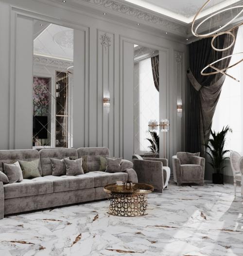 Рум - тур по дизайн - проекту для дома в стиле неоклассика. 01