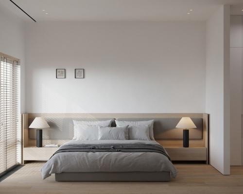 Простая палитра теплых бежевых тонов и свежие белые элементы создают нежный фон интерьера, на котором могут сиять мелкие детали декора. 01