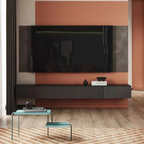 В интерьере этой кухни - гостиной удалось сохранить визуальную цельность помещения, несмотря на 2 разные функции. 03