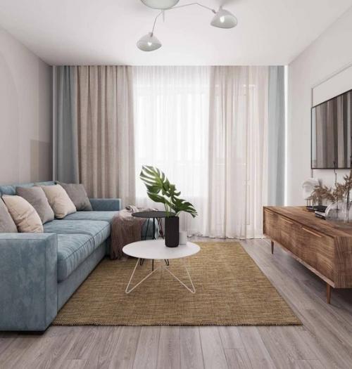 Дизайн однокомнатной квартиры: легкость и воздушность. 05