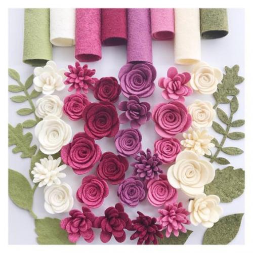 Цветы из фетра. 02