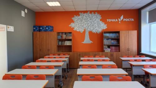 Яркие краски новых кабинетов центра Точка Роста, созданных в болоховской оош номер 2, непременно обеспечат позитивный настрой на постижение наук! 01