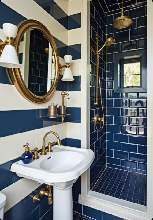 Синий цвет в интерьере. 06