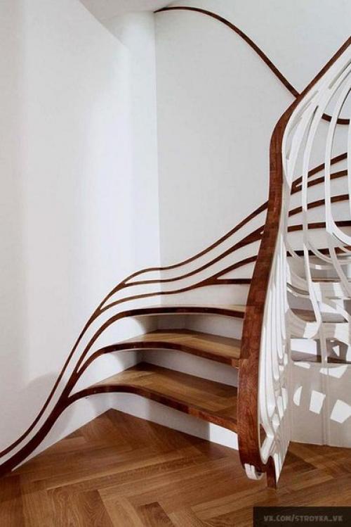 Выбор ограждения для прямой лестницы. 02