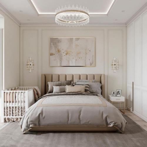 Проект спальни с рабочей зоной на балконе. 01