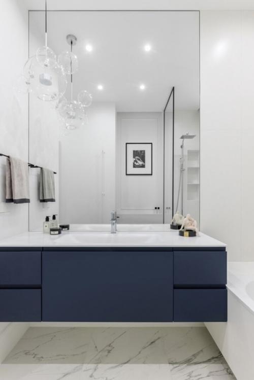 Французская будуарная планировка двухкомнатной квартиры (50 кв. 05