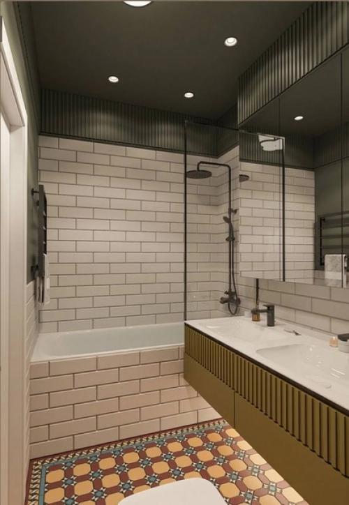 Небанальный проект двушки в стиле бохо. 09