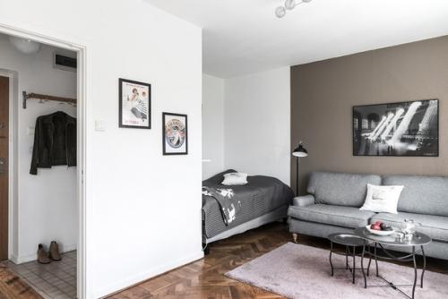 Крохотная шведская студия площадью 24 кв. 06