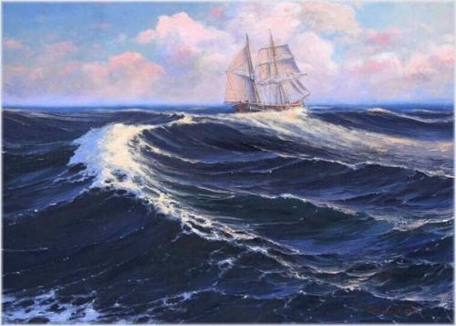 Валерий Иванович шиляев - живописец, график, маринист, портретист, автор картин на военно-морскую историческую тему. 07