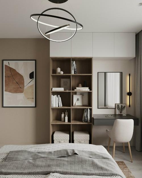 Проект однокомнатной квартиры 38 м 2 в ЖК чистое небо в Санкт-петербурге. 08