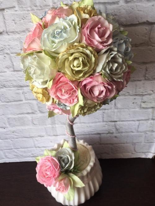 Топиарий Ренессанс.  Сделано деревце на заказ для оформления интерьера спальни в венецианском стиле. 03