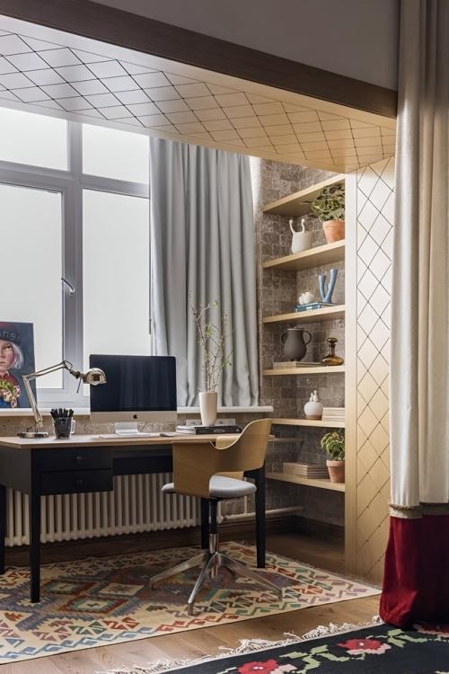 Русский культурный код в интерьере трехкомнатной квартиры в Уфе. 07