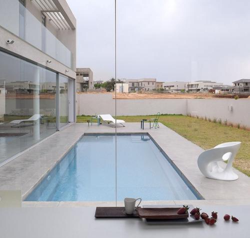 Бетонная крепость и стеклянный дом в едином проекте архитектора Itay Gershi. 07 Бетонная крепость и стеклянный дом в едином проекте архитектора Itay Gershi. 07