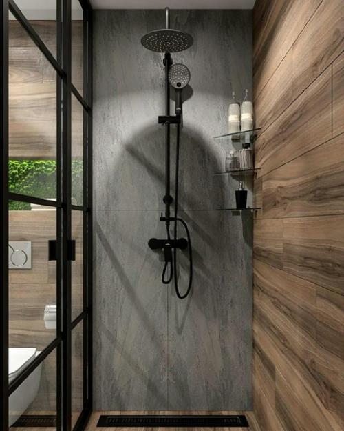 Проект ванной с душевой кабиной. 03