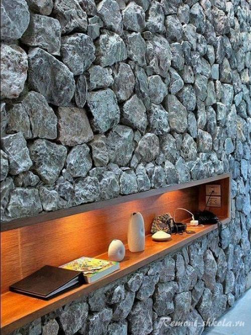 Искусственный камень в современном интерьере. 02