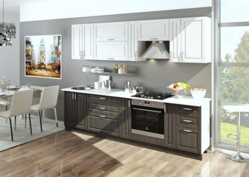 Кухня Парма - выполнена в стиле Прованс в виде системы модулей. 01