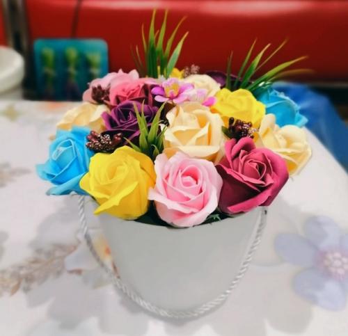 Достоинства и преимущества букетов из мыльных цветов. 04