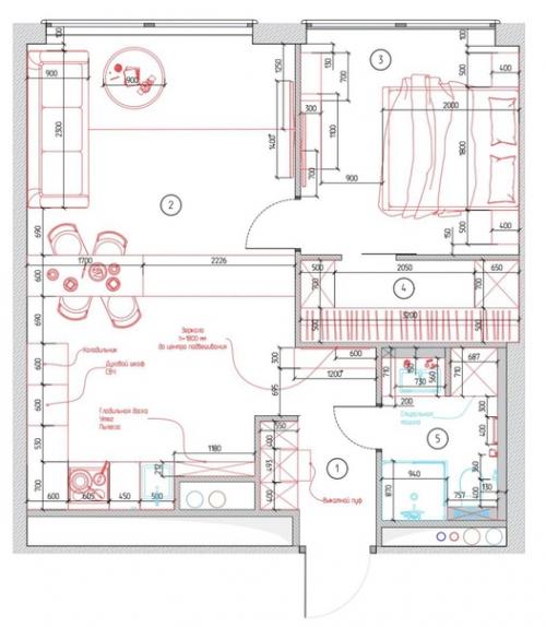 - 49 м 2 квартира -. 09