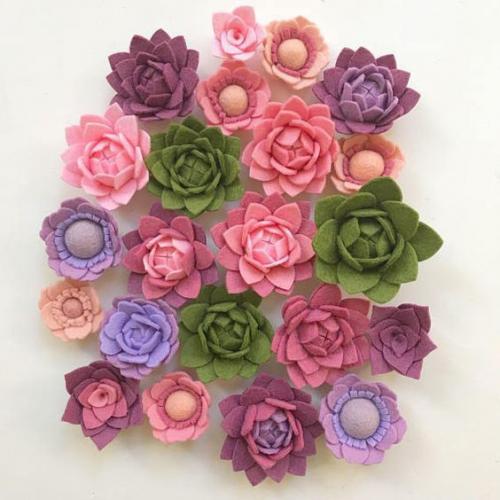 Цветы из фетра. 05