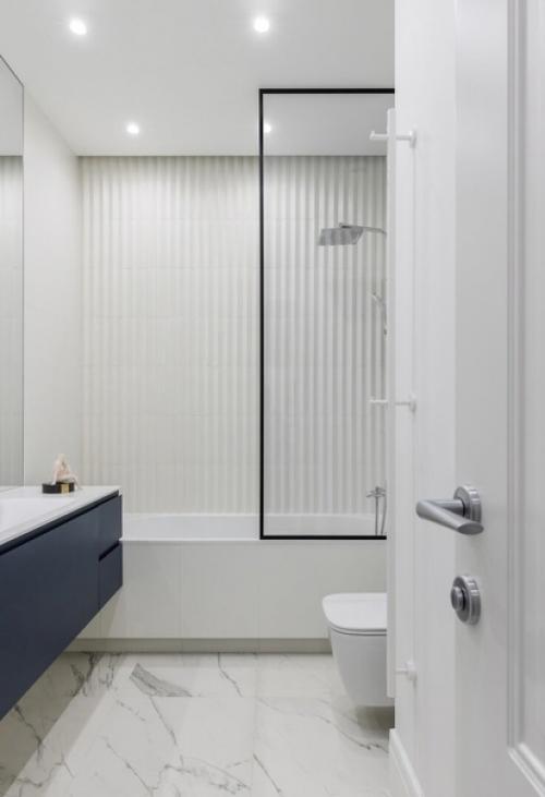 Французская будуарная планировка двухкомнатной квартиры (50 кв. 04