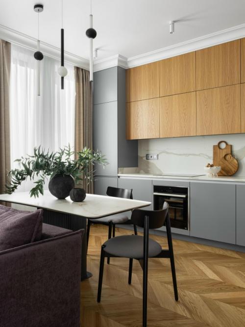 Дизайн 1-комнатной квартиры 50 м 2 в ЖК B'Aires в Москве. 01