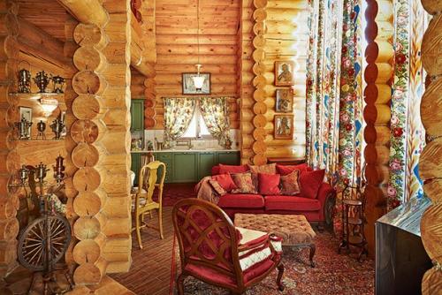 Бревенчатый дом в стиле Русской Избы. 03