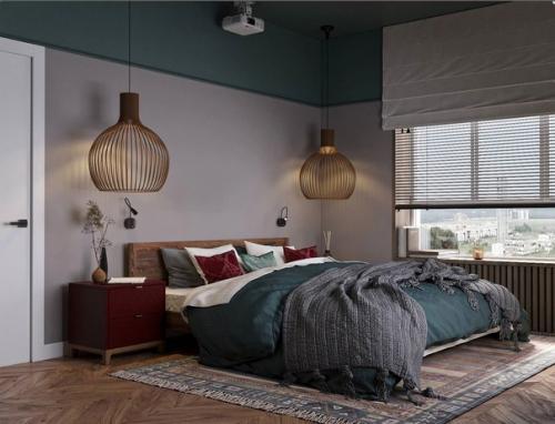 Небанальный проект двушки в стиле бохо. 05