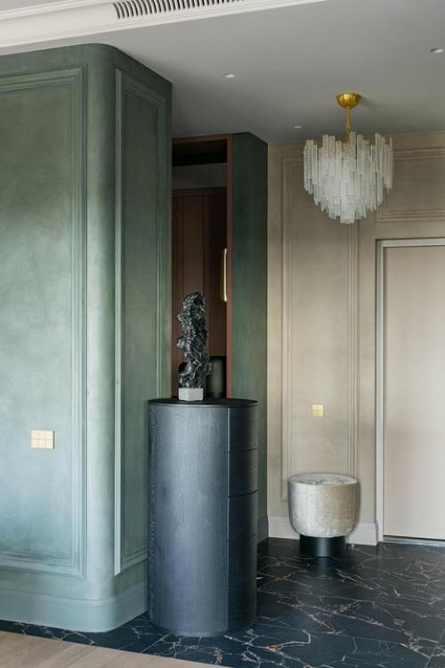 Реализованный интерьер квартиры, площадью 143 кв. 06