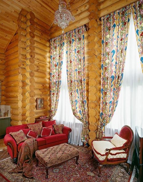 Бревенчатый дом в стиле Русской Избы. 04