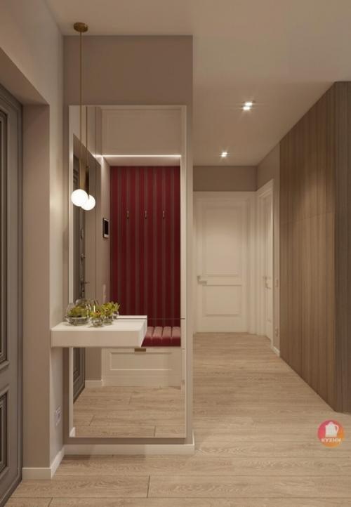 Красивый эклектичный интерьер кухни - гостиной. 08