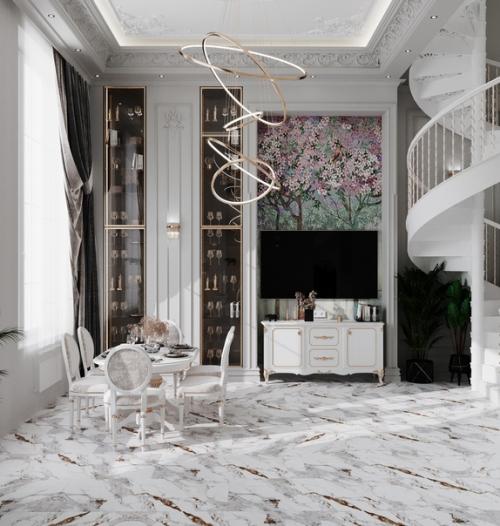 Рум - тур по дизайн - проекту для дома в стиле неоклассика. 02