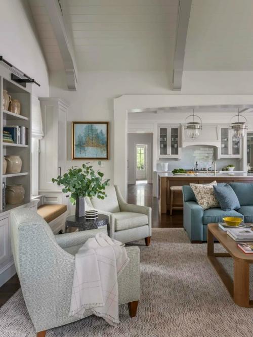 На берегу озера в новой Англии расположился великолепный особняк, спроектированный Mellowes & Paladino Architects. 02