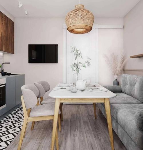 Дизайн однокомнатной квартиры: легкость и воздушность. 01