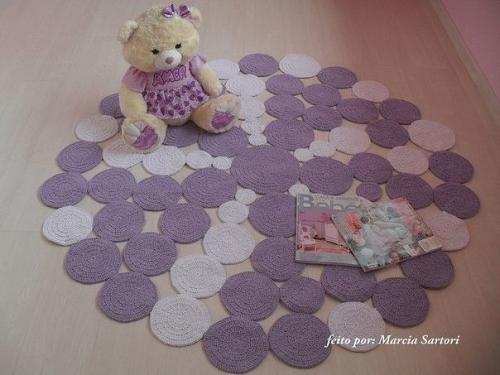 Коврики из мотивов крючком. 01