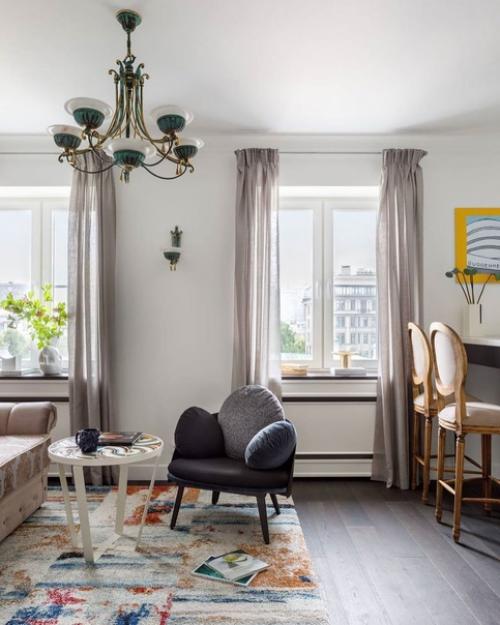 Интерьер квартиры со студийной планировкой. 04