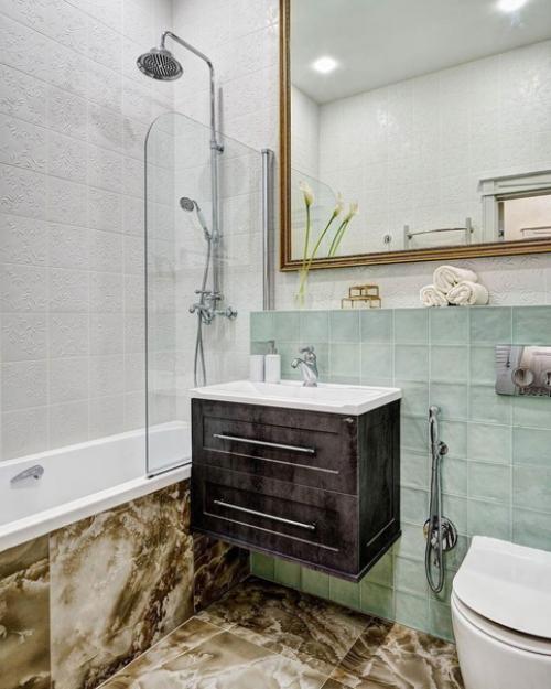 Яркие акценты в интерьере однокомнатной квартиры. 07