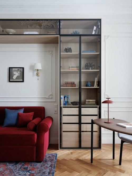 Реализованный интерьер квартиры, площадью 42 кв. 02