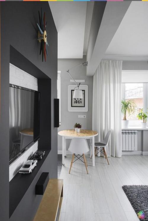 Отличный дизайн 1-комнатной хрущёвки. 01