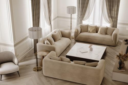 Всем привет.  Первая большай работа по визуализаци интерьера с элементами классического стиля. 09