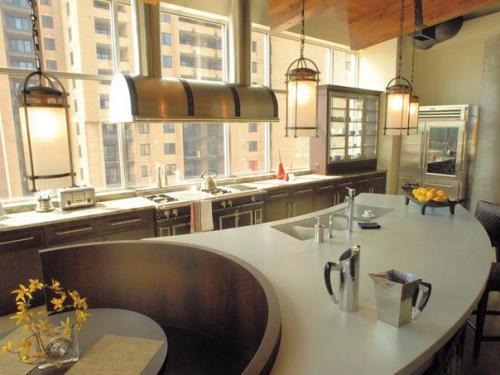 Модные тренды в интерьере: столешница из бетона. 04