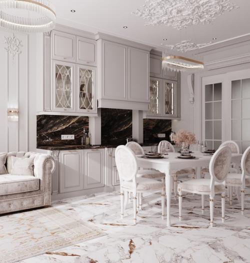 Рум - тур по дизайн - проекту для дома в стиле неоклассика. 05