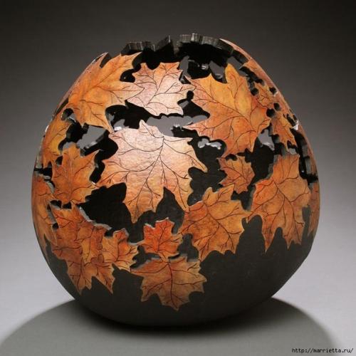 Художественная резьба по тыкве Мэрилин Сандерленд. 01