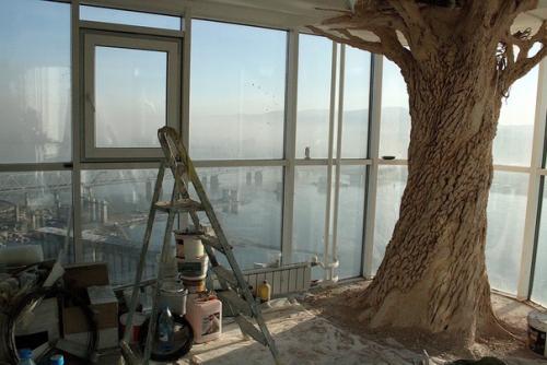 Имитация дерева гипсовой штукатуркой! 02