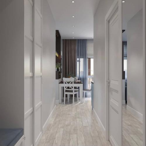 Лаконичный интерьер квартиры со спокойной цветовой гаммой. 07