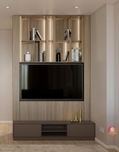 Красивый эклектичный интерьер кухни - гостиной. 07